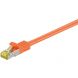 Cat7 Kabel S/FTP/PIMF - 0,50 Meter - orange