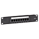 10 Zoll Patchfeld 8 Ports CAT 6 UTP