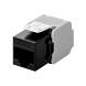 Keystone Konnektor LSA CAT 6a UTP - Toolless- Schwarz