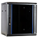 12 HE Netzwerkschrank, Wandschrank mit Glastür 600 x 450 x 634 mm (BxTxH) 