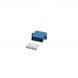 Singlemode Kupplung 4-fach LC-LC Quad - blau