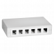 Keystone-Verteilerdose 6 Ports unbestückt
