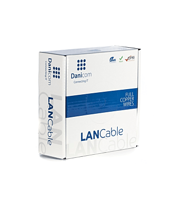DANICOM CAT6a Kabel S/FTP 50 Meter – PVC (Fca)
