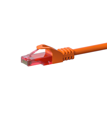 CAT6 Kabel U/UTP - 2 Meter - orange - 100% Kupfer