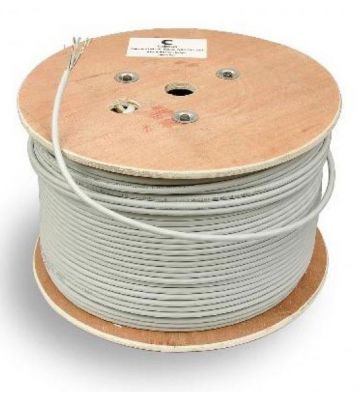 BELDEN CAT5e Netzwerkkabel UTP - Starrleiter - 100% Kupfer - 500 Meter - Grau