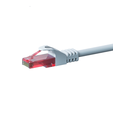 CAT6 Kabel U/UTP - 2 Meter - weiß - 100% Kupfer