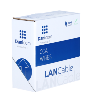 Outdoorkabel CAT5e U/UTP – Starrleiter CCA - 100 Meter