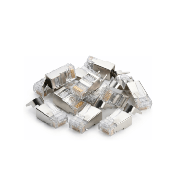 DANICOM SFTP RJ45 CAT6a Netzwerkstecker - für Starrleiter - 10 Stück