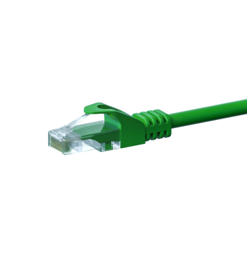 CAT5e Kabel U/UTP  - 2 Meter - grün - 100% Kupfer