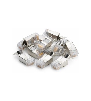DANICOM SFTP RJ45 CAT6a Netzwerkstecker - für Starrleiter - 10 Stück