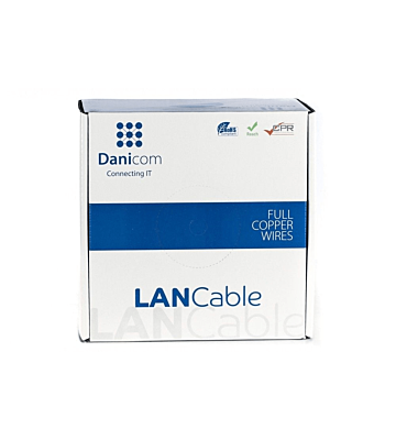 DANICOM CAT5e Kabel UTP 100 Meter – PVC (Dca)