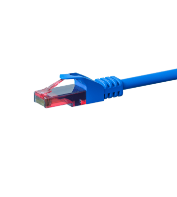 CAT6 Kabel U/UTP - 2 Meter - blau - 100% Kupfer
