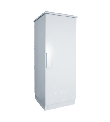 32 HE 19 Zoll Outdoor Netzwerkschrank mit Glastür 600 x 600 x 1600 mm (BxTxH)