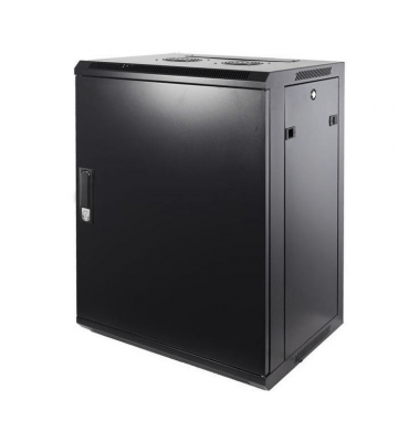 12 HE Netzwerkschrank, Wandschrank, mit Metalltür 600 x 450 x 635mm (BxTxH)
