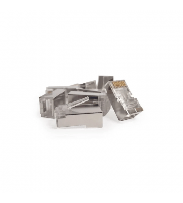 CAT6 Konnektor RJ45 - geschirmt - für flexible Kabel - 10 Stück