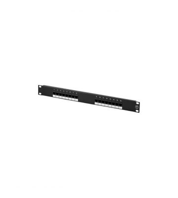 19 Zoll Patchfeld 16-fach UTP / CAT 6