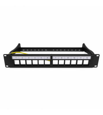 10 Zoll Keystone-Patchfeld 12 Ports STP