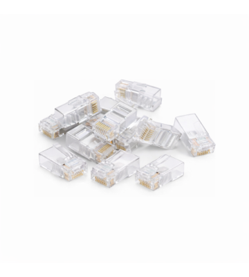 DANICOM UTP RJ45 CAT6a Netzwerkstecker - für flexible Kabel - 10 Stück