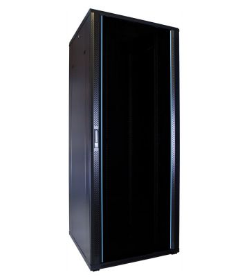 42 HE 19 Zoll Netzwerkschrank mit Glastür 800 x 800 x 2000 mm (BxTxH) 