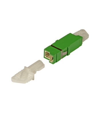 Singlemode Keystone-Glasfaserkupplung E2000-E2000 Simplex - grün