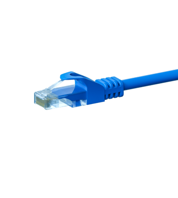 CAT5e Kabel U/UTP  - 2 Meter - blau - 100% Kupfer