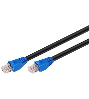 CAT 6 Kabel UTP für außen - 60 Meter - Schwarz