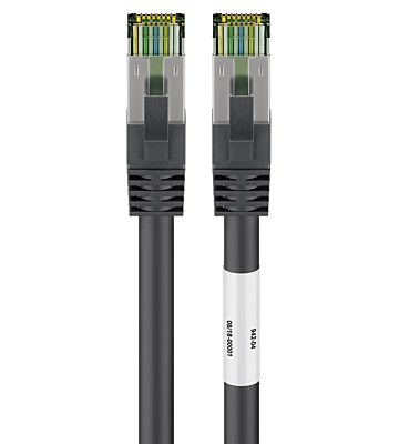 Cat8 Kabel S/FTP/PIMF - 5 Meter - schwarz