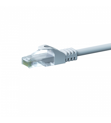 CAT5e Kabel U/UTP  - 1 Meter - weiß - 100% Kupfer