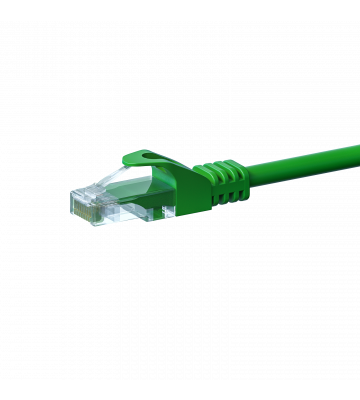 CAT5e Kabel U/UTP  - 0,50 Meter - grün - 100% Kupfer