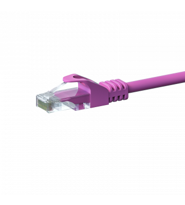 UTP CAT5e patchkabel 3m roze - 100% koper