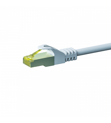 RJ45 Netzwerkkabel S/FTP (PiMF), mit CAT 7 Rohkabel, Weiß, 50m