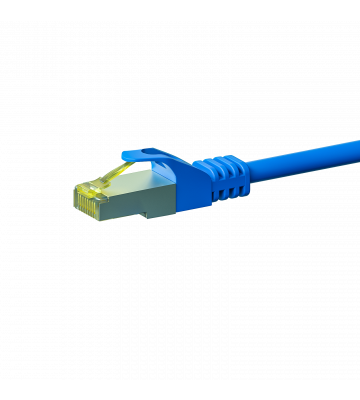 Cat7 Kabel S/FTP/PIMF - 0,25 Meter - blau