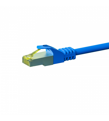 Cat7 Kabel S/FTP/PIMF - 0,50 Meter - blau