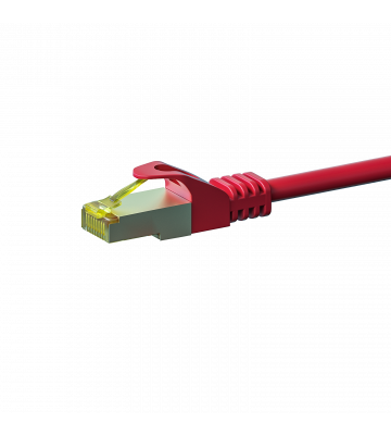 Cat7 Kabel S/FTP/PIMF - 0,25 Meter - rot