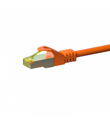 Cat7 Kabel S/FTP/PIMF - 0,25 Meter - orange