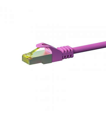Cat7 Kabel S/FTP/PIMF - 0,25 Meter - rosa