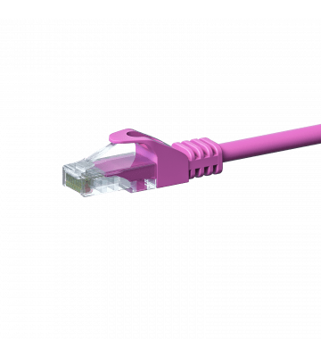 CAT5e Kabel U/UTP - 20 Meter - rosa - CCA