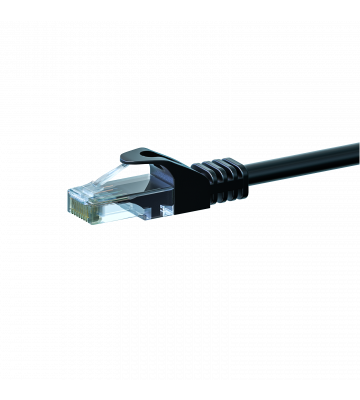 CAT6 Kabel U/UTP - 0,25 Meter - schwarz - CCA