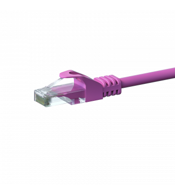 CAT6 Kabel U/UTP - 0,25 Meter - rosa - CCA
