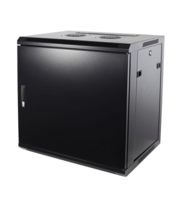 9 HE Netzwerkschrank, Wandschrank, mit Metalltür 600 x 450 x 500mm (BxTxH)