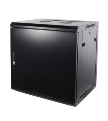 9 HE Netzwerkschrank, Wandschrank, mit Metalltür 600 x 600 x 500mm (BxTxH)