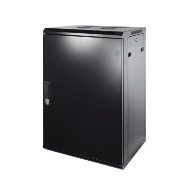 18 HE Netzwerkschrank, Wandschrank, mit Metalltür 600 x 600 x 900mm (BxTxH)