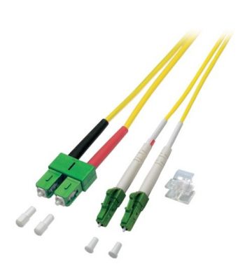 Glasfaserkabel LC/APC-SC/APC OS2 Duplex - 15 Meter