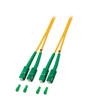 Glasfaserkabel SC/APC-SC/APC OS2 Duplex - 20 Meter