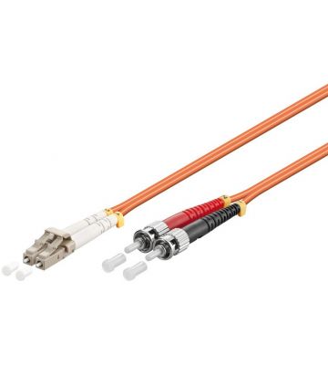 Glasfaserkabel LC-ST OM2 Duplex - 1 Meter