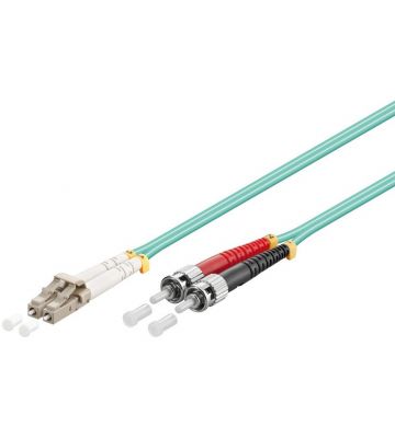 Glasfaserkabel LC-ST OM3 Duplex - 0,50 Meter