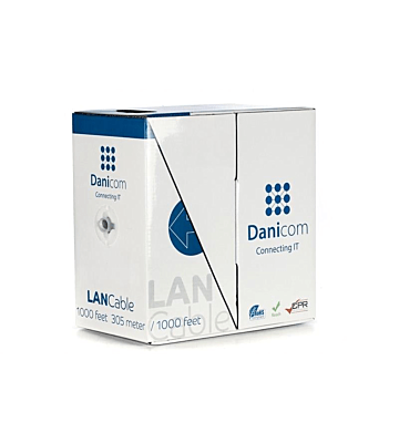 CAT6 Netzwerkkabel Flexibel - S/FTP - 305 Meter - grau CCA