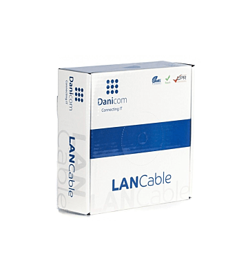 CAT5e Netzwerkkabel Flexibel - U/UTP - 100 Meter - grau CCA