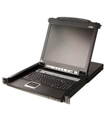 17 Zoll KVM Konsole mit 8 Ports KVM Switch x PS/2