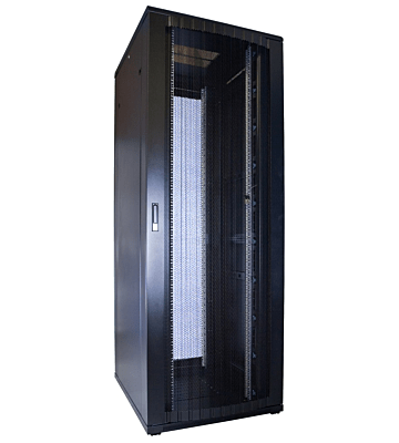 47 HE 19 Zoll Netzwerkschrank mit perforierter Tür 800 x 1200 x 2200 mm (BxTxH)